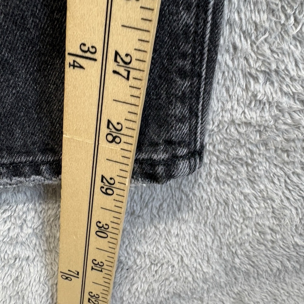 American Eagle Jeans Womens 6 Long Black 90s Boyfriend Button Fly Denim - Picture 6 of 13